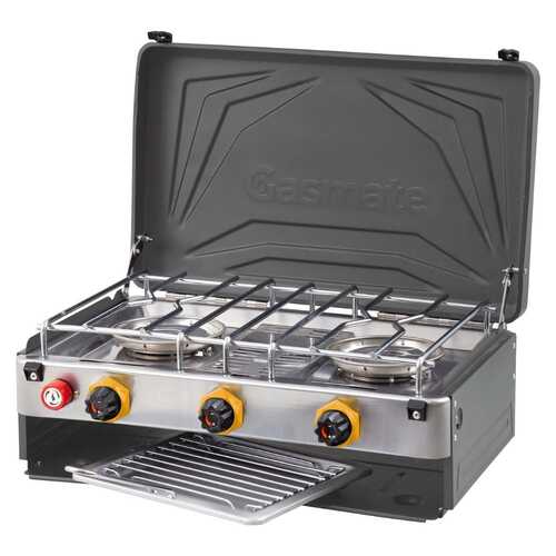 Gasmate Turbo 2 Burner LPG Stove & Grill